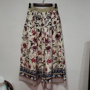 Twinset U&B Italy Floral Print Massive Wide Leg Balloon Pleated Pants Size M